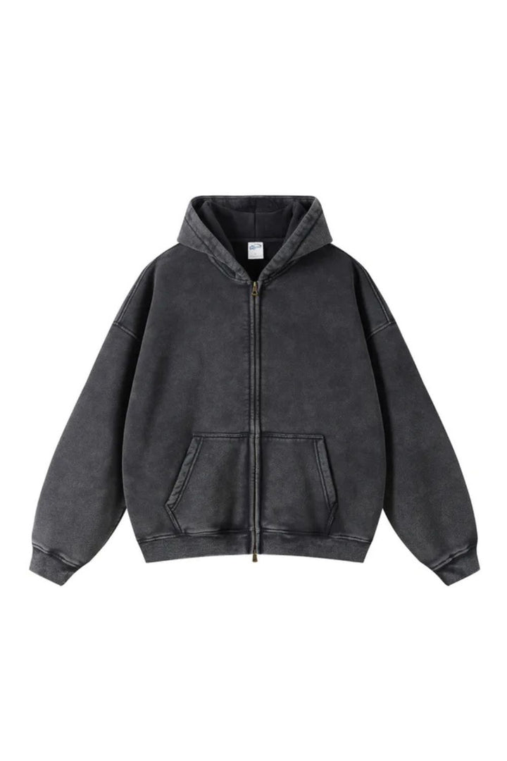 Batik Fleece Hoodie Met Ritssluiting
