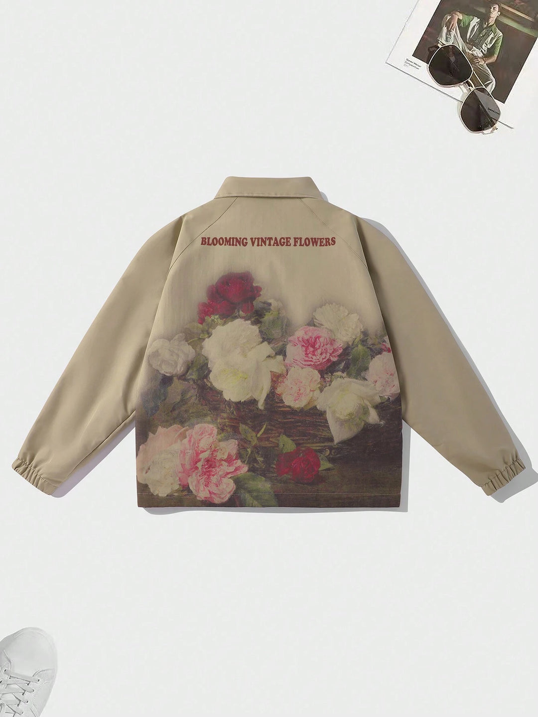 'Botanique' Graphic Zip-Up Jacket