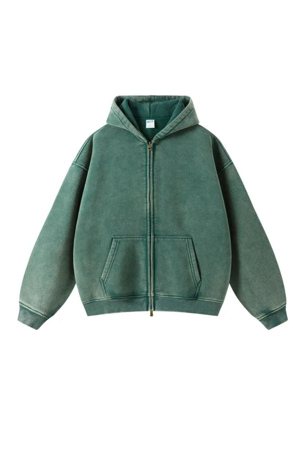Batik Fleece Hoodie Met Ritssluiting
