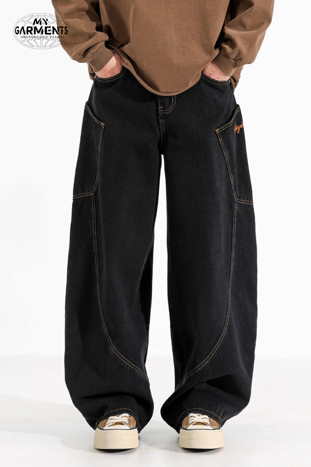 'Axel' Large Pocket Baggy Jeans