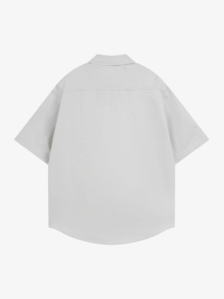 Bold Letter Graphic Short-Sleeve Shirt