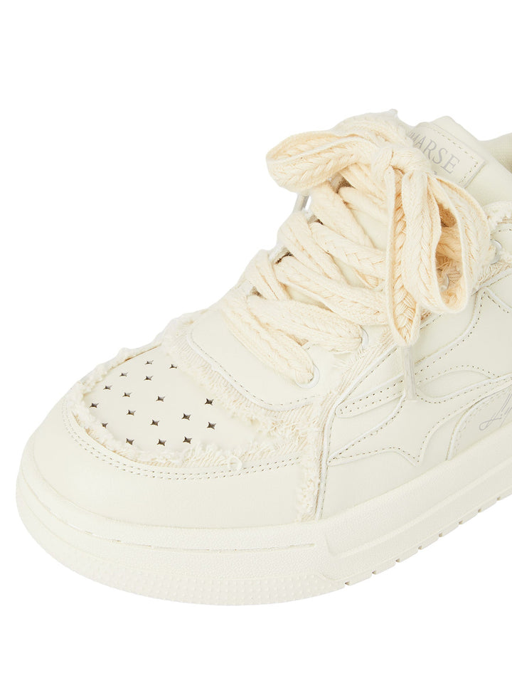 Casual White Board Shoes - 1466