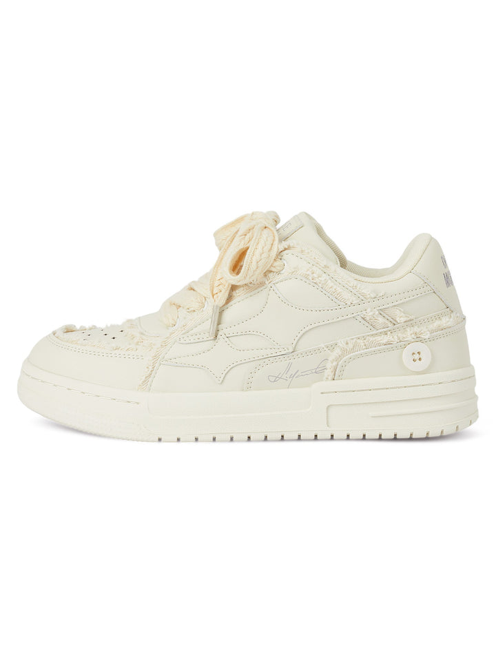 Casual White Board Shoes - 1466