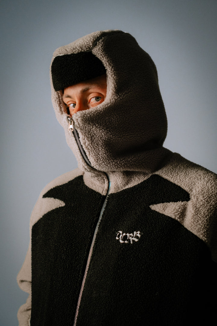 MyGarments - Black & Grey Sherpa Ninja Fleece