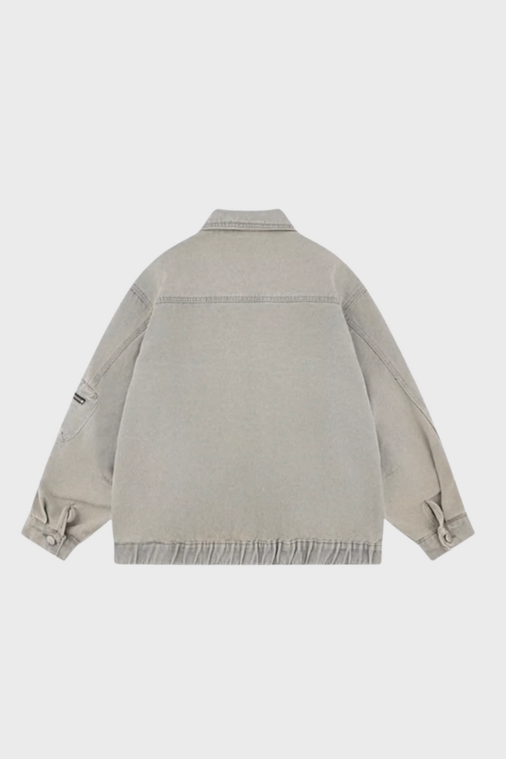 'Drift' Deconstructed Washed Denim Jacket