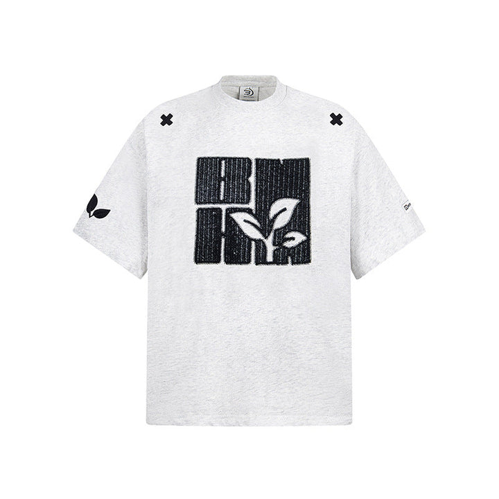 Embroidered Oversized T-Shirt Set
