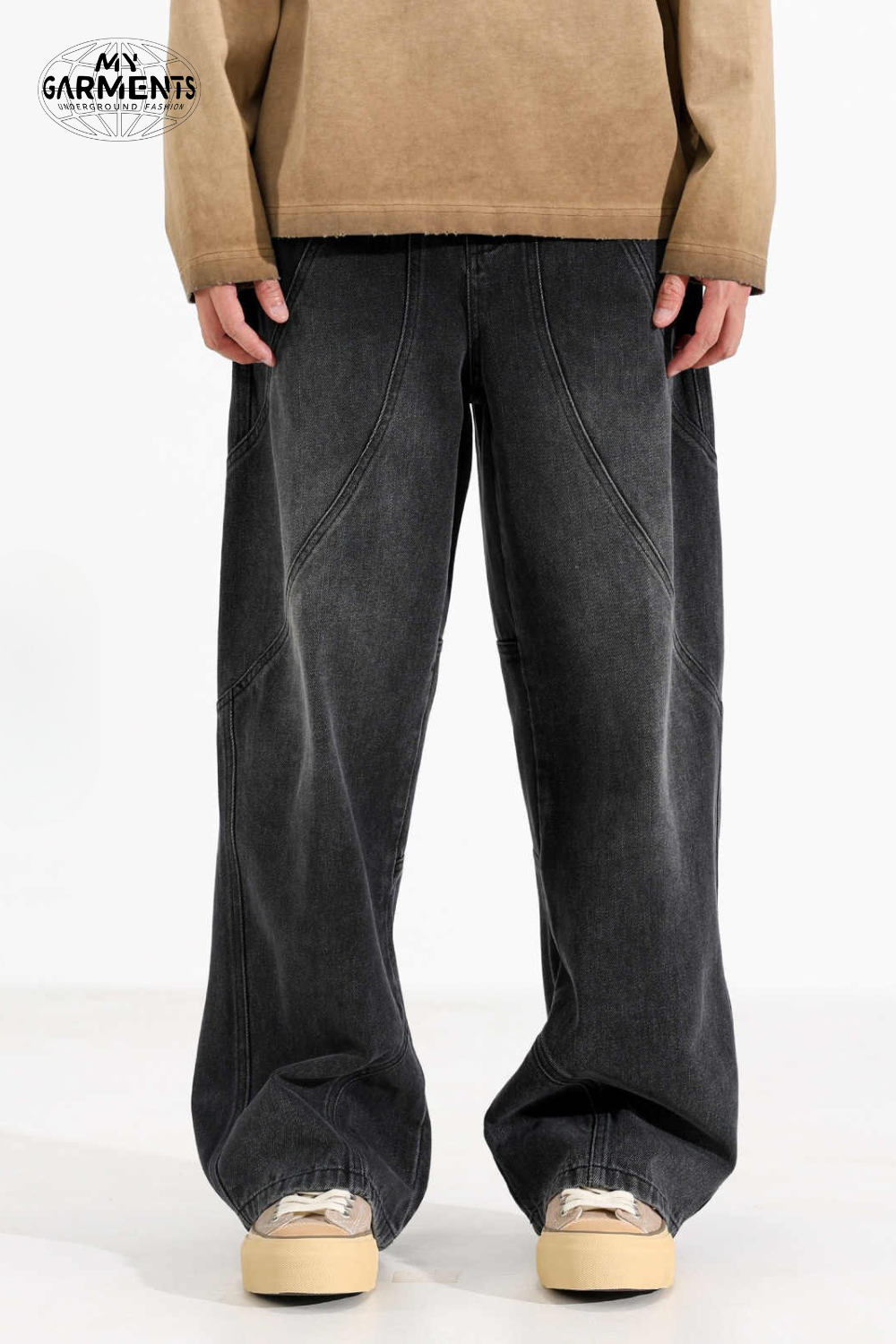 'Fragment' Baggy Jeans