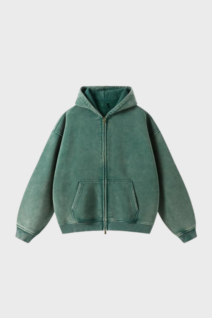 Graphic Heavyweight Zipped Hoodie