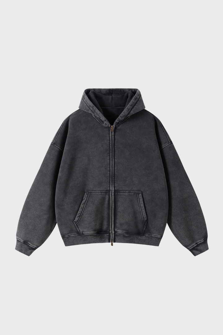 Graphic Heavyweight Zipped Hoodie
