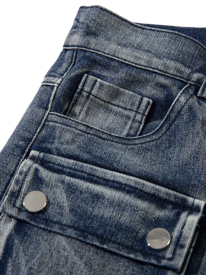 High Street Embroidery Hip-Hop Jeans - 2122