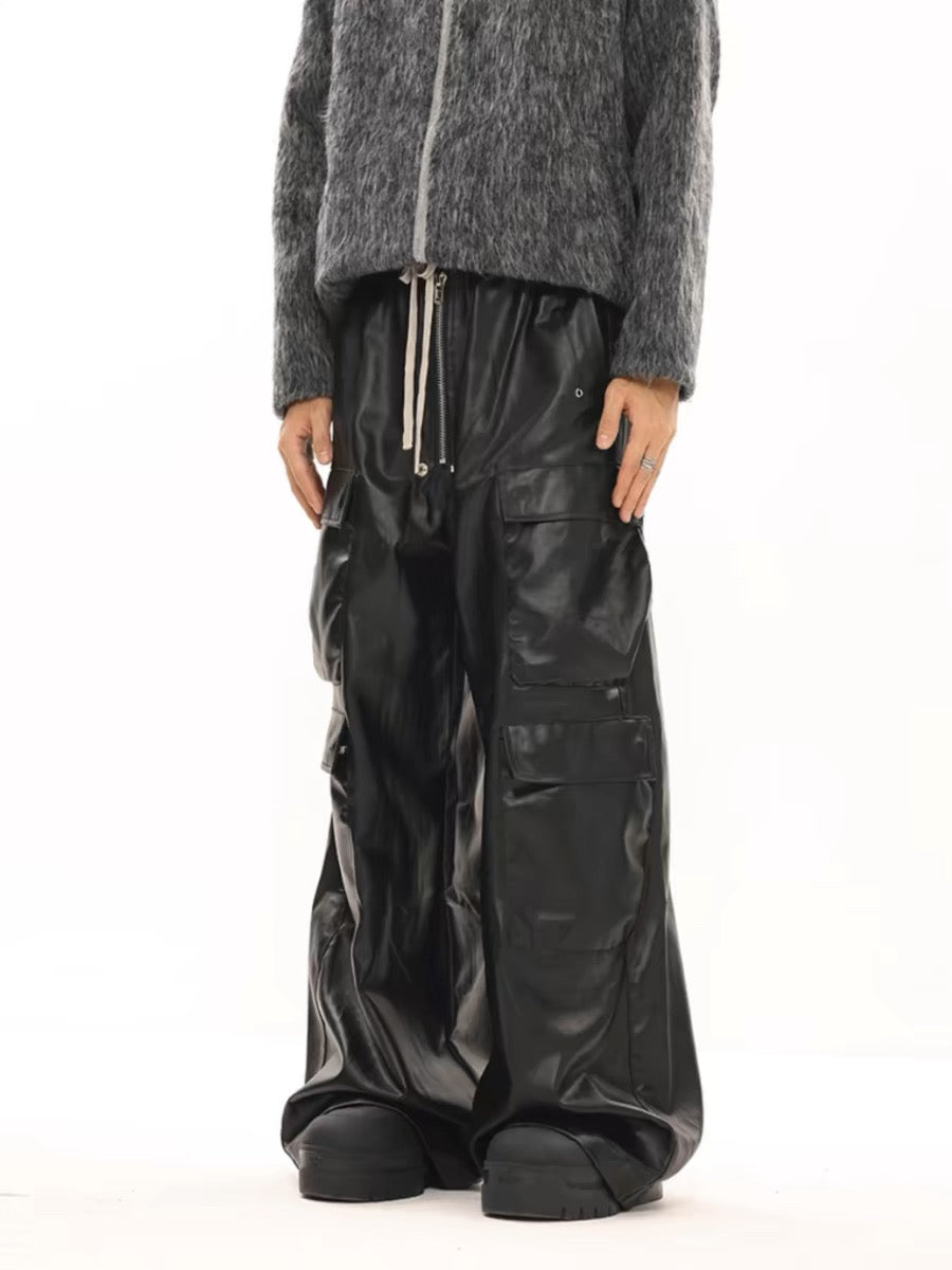 'Shadow' Matte Coated Multi-pocket Overalls