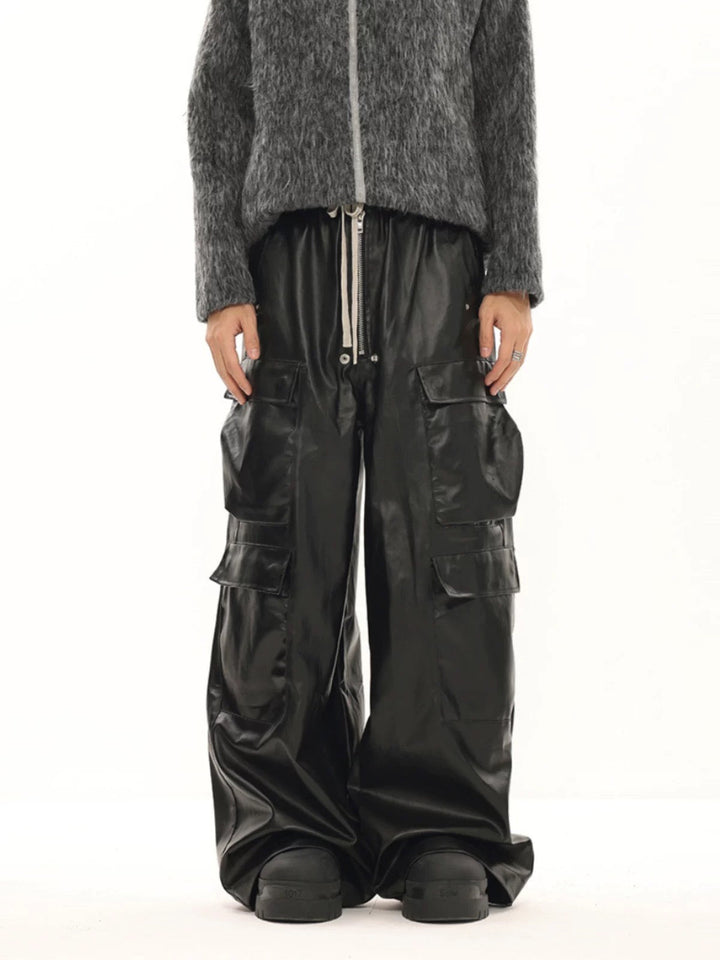 'Shadow' Matte Coated Multi-pocket Overalls