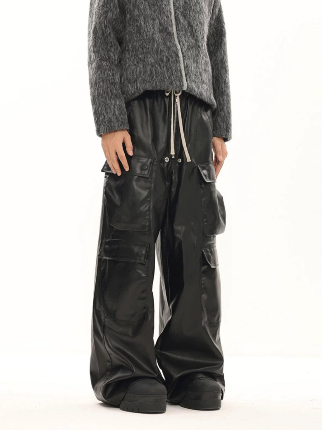 'Shadow' Matte Coated Multi-pocket Overalls