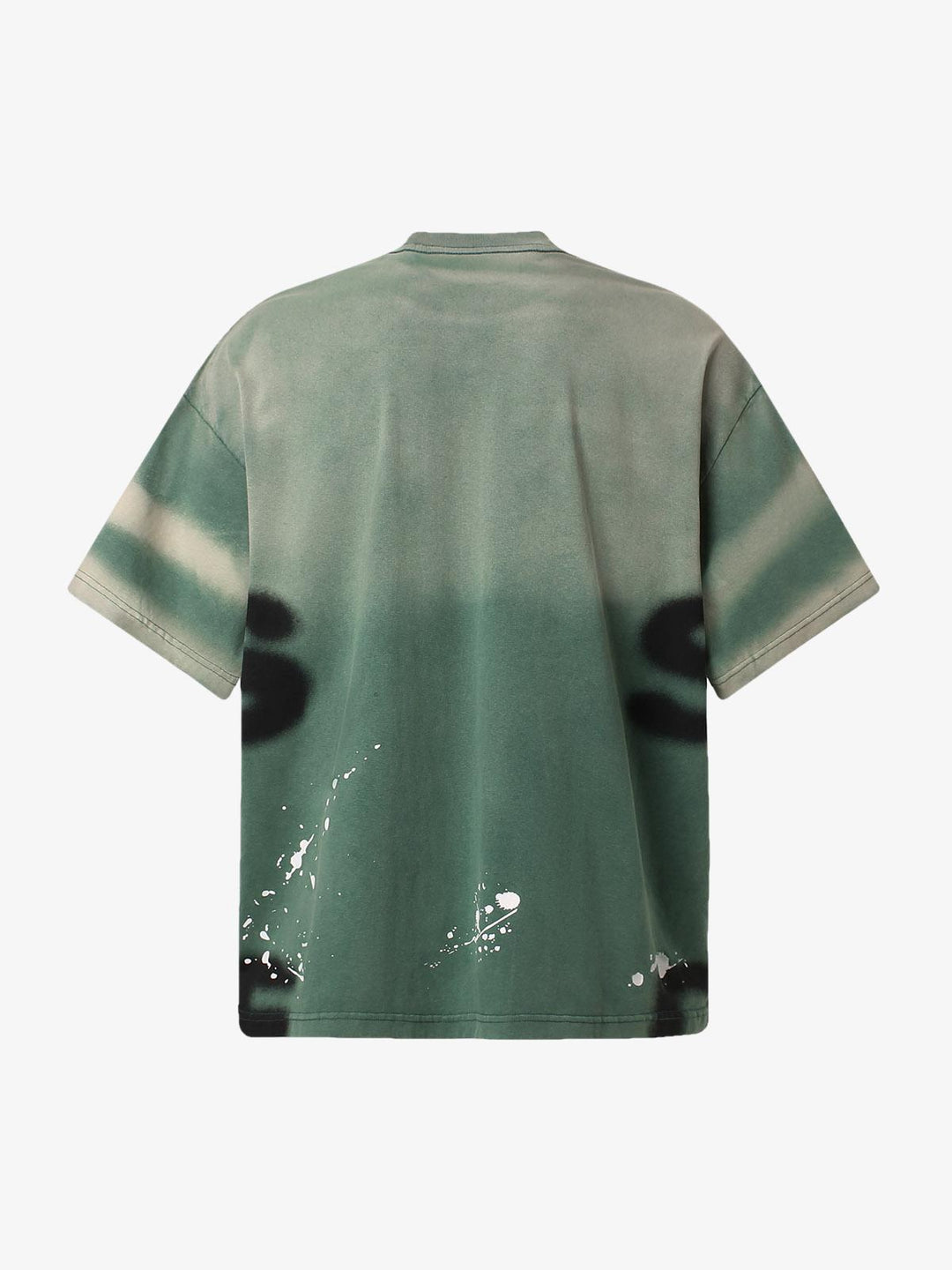 Ink Splash Letter Print T-shirt - 2414