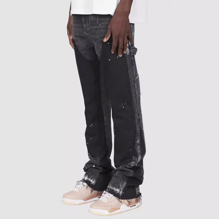 Jeans Flare With Paint