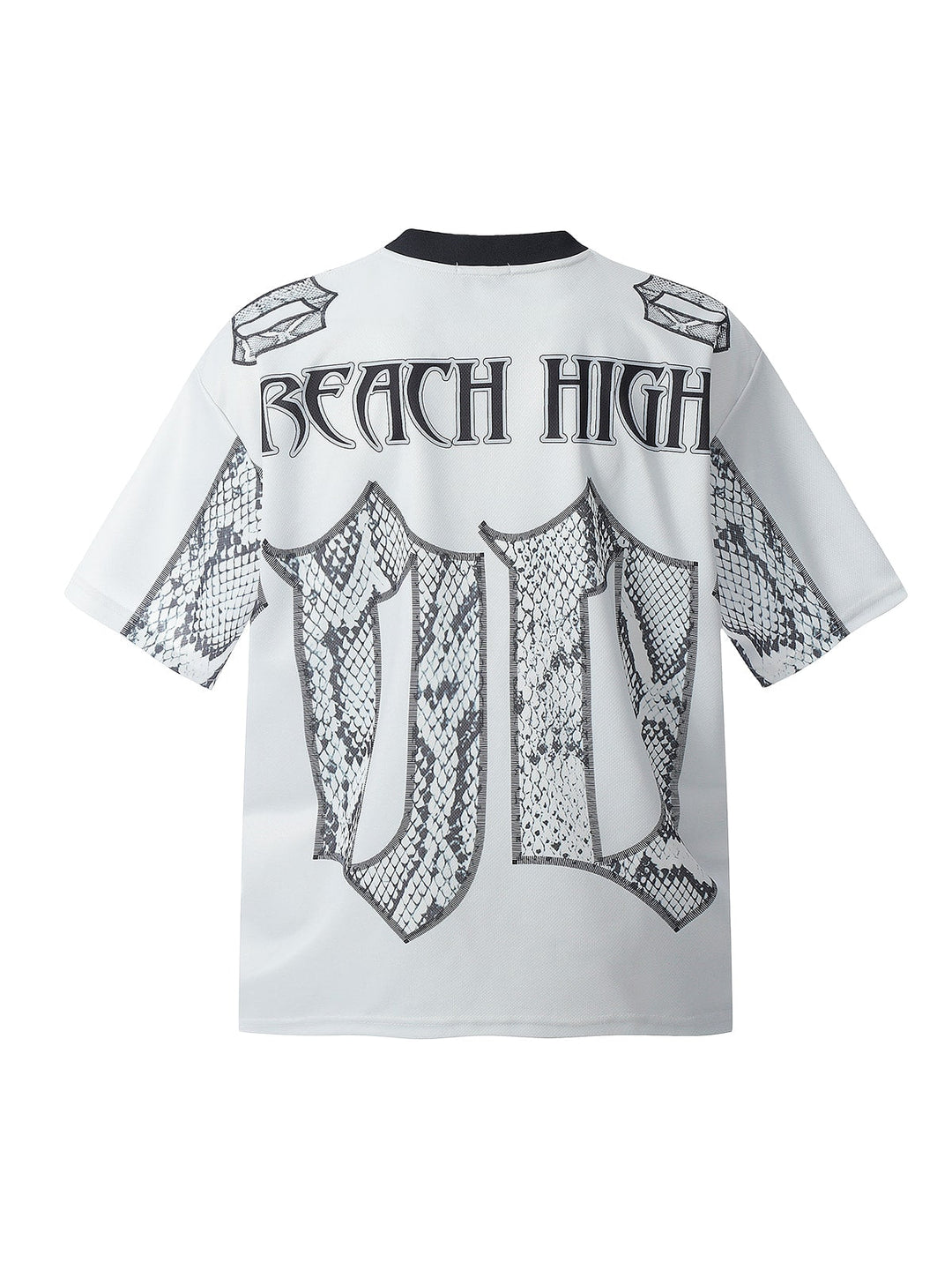 Jersey Style Snake Print T-Shirt - 2418