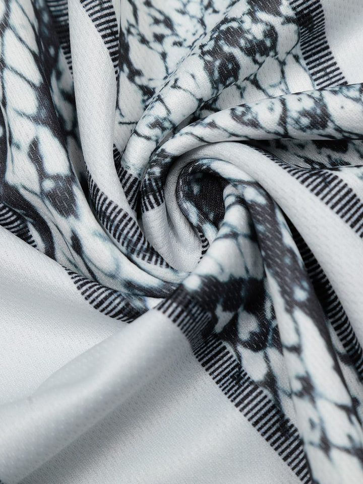 Jersey Style Snake Print T-Shirt - 2418