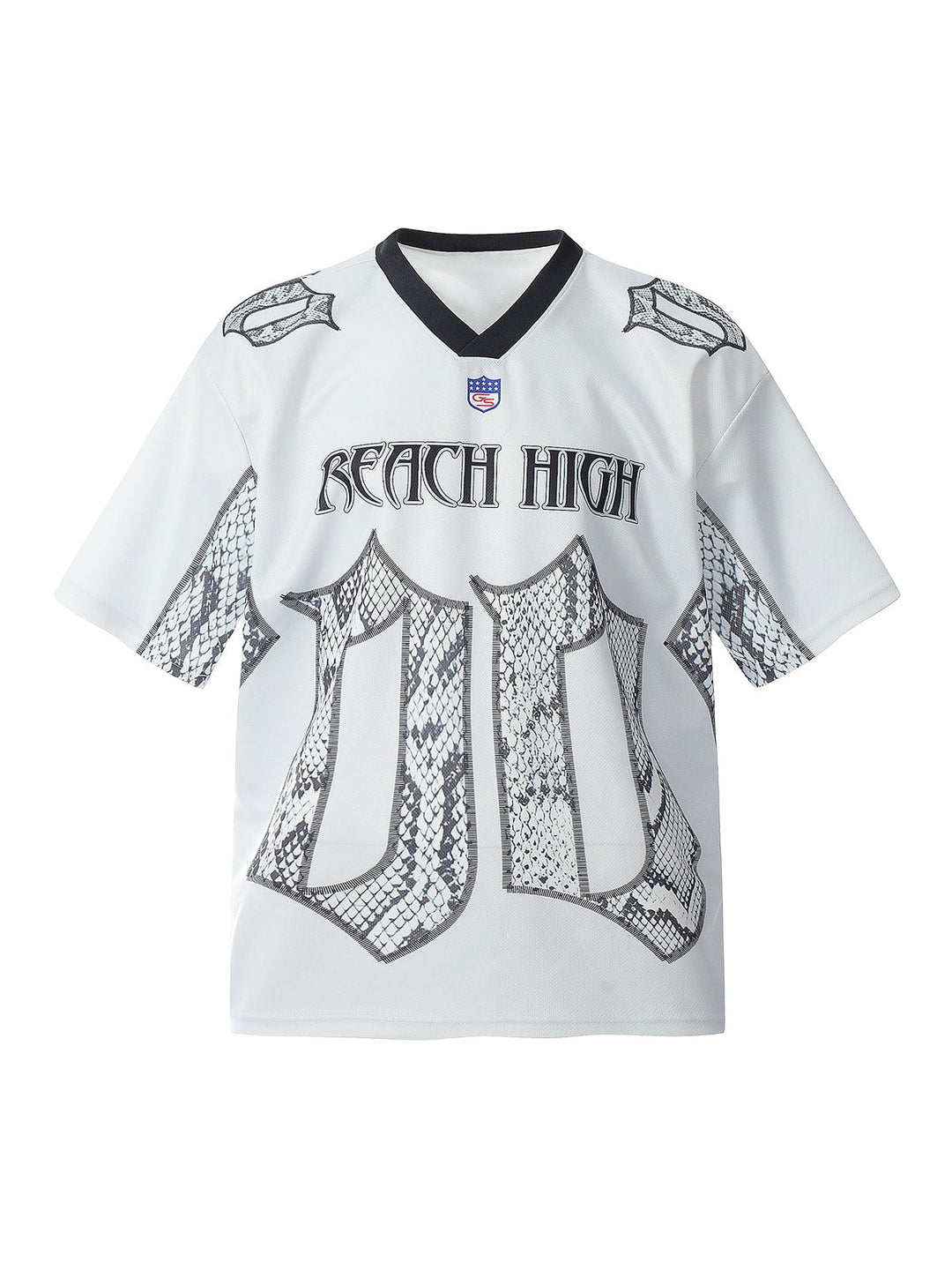 Jersey Style Snake Print T-Shirt - 2418