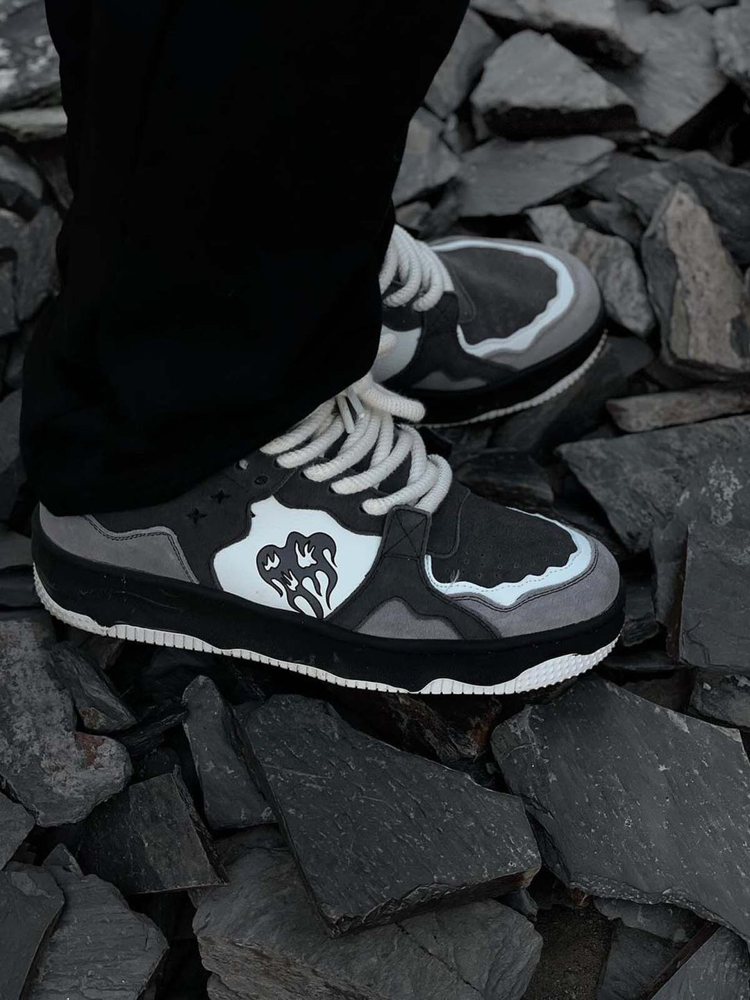 Monochrome Shadowwave Heavy-Duty Street Sneakers-1507