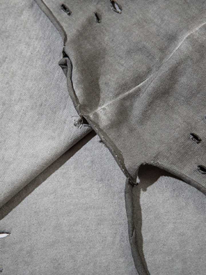 Raw Edge Butterfly Print Vest