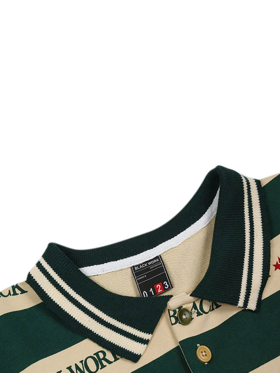 Retro Typography Polo Tee -1252