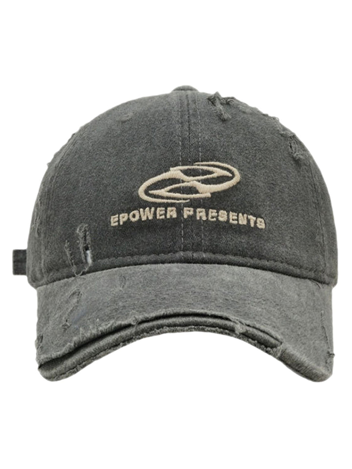 Ripped Denim Baseball Cap - 2028