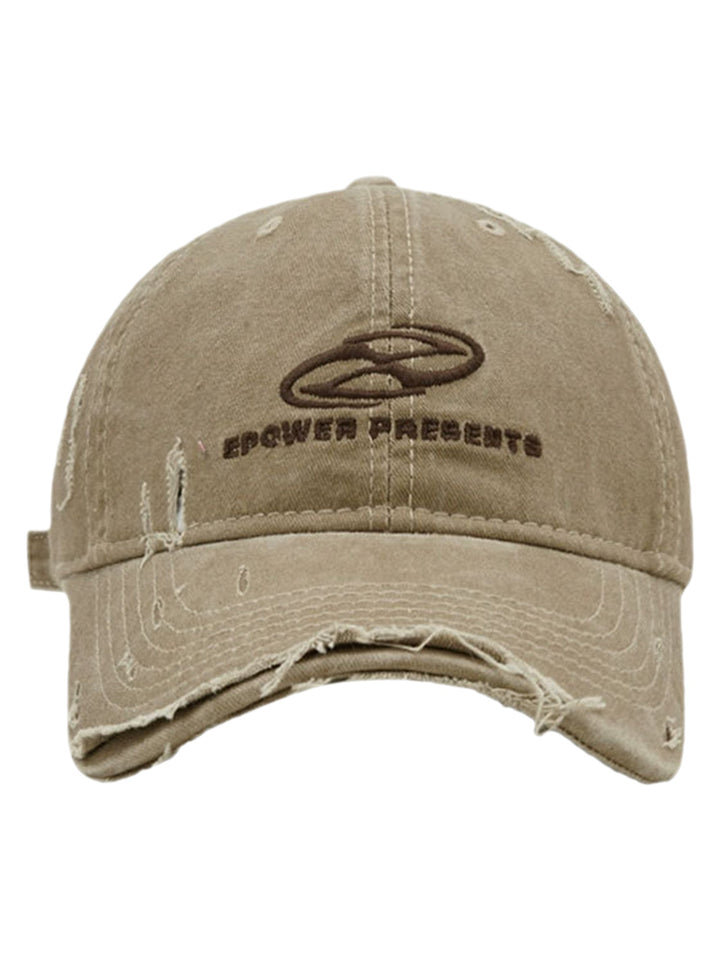 Ripped Denim Baseball Cap - 2028
