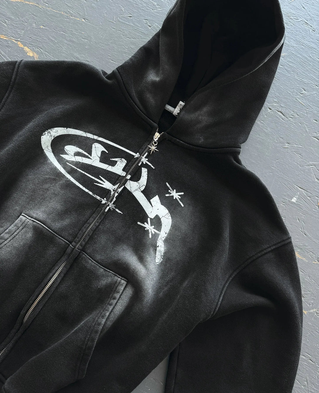 Y2K Arabia Washed Zip-Up