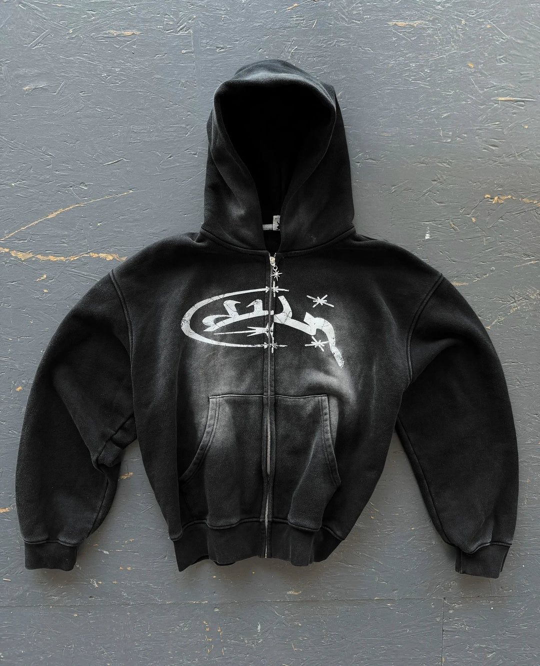 Y2K Arabia Washed Zip-Up