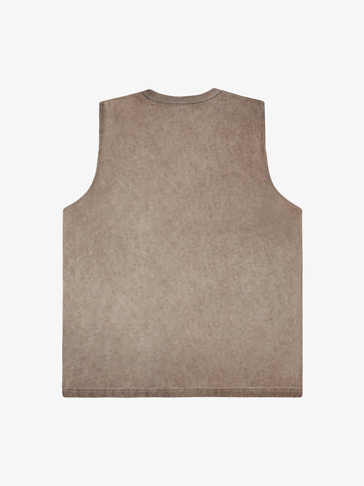 Thesupermade High Street Hip Hop Print Vest - 2373