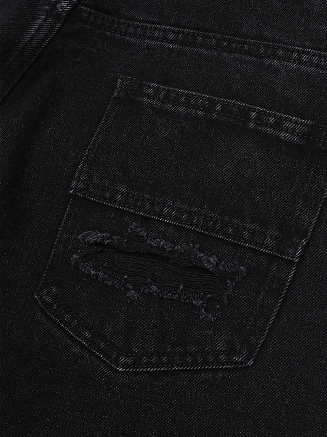 Thesupermade Patchwork Camouflage Ripped Shirt Jorts Denim Suit