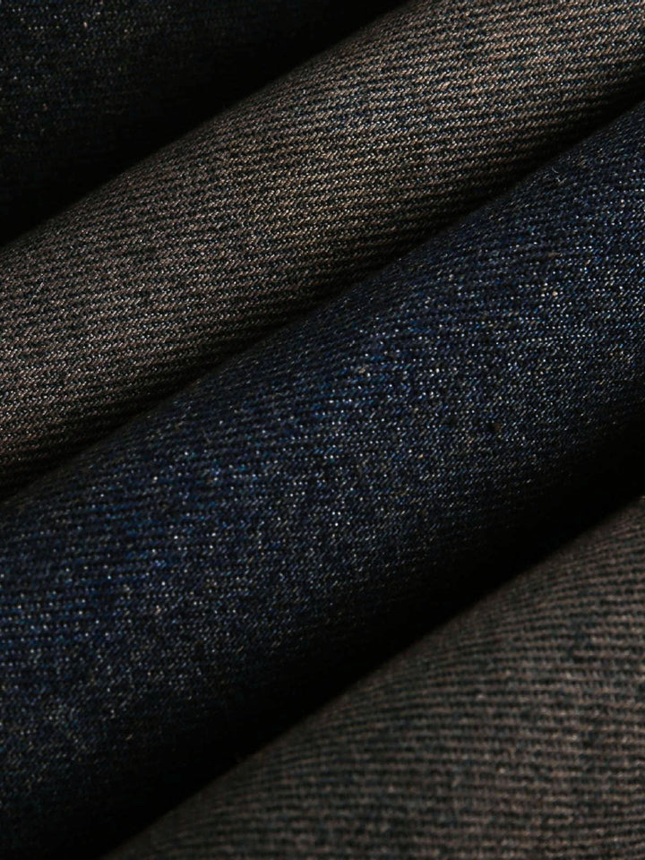 Thesupermade Washed Denim Fur Hooded Jacket - 2265
