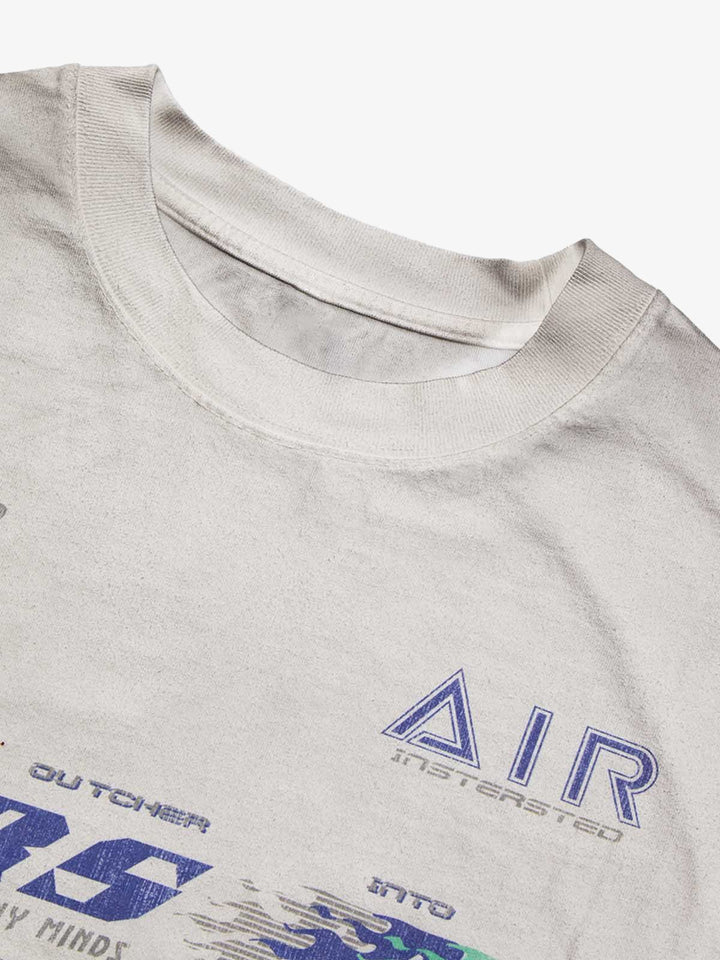 Thesupermade Washed Edge Long Sleeve T-shirt