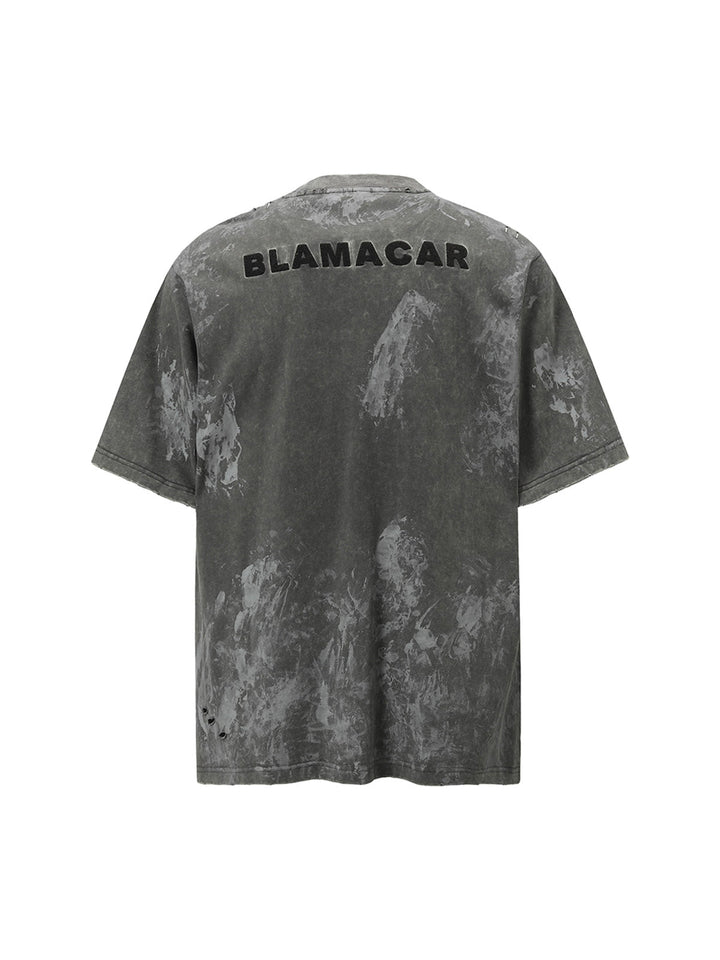 Washed Tie-Dye Short Sleeve T-Shirt