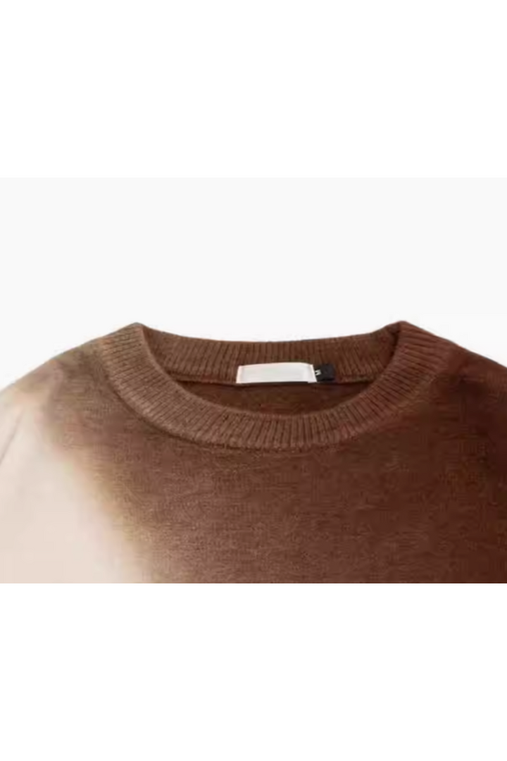 'Zephyr' Gradient Knit Crewneck Sweater