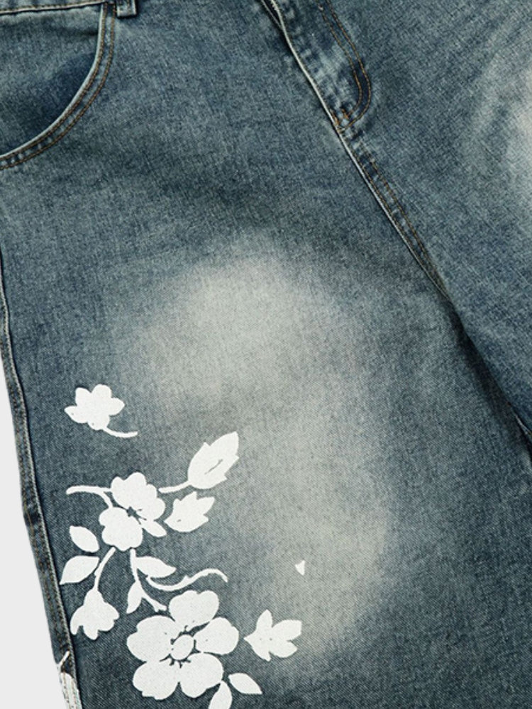 DCRB Floral Jorts