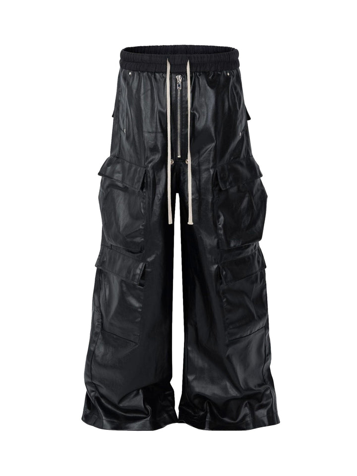 'Shadow' Matte Coated Multi-pocket Overalls