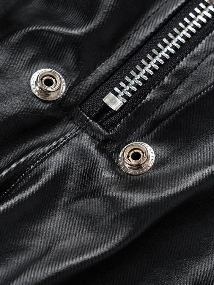 'Shadow' Matte Coated Multi-pocket Overalls